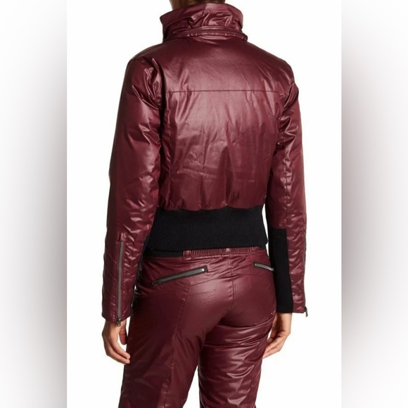 Spyder Bella genuine fox fur trim waterproof down ski jacket - Picture 4 of 14